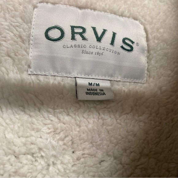 Orvis Men’s Sherpa Lined Quarter Zip Pullover Sweater Sz M - Picture 9 of 12